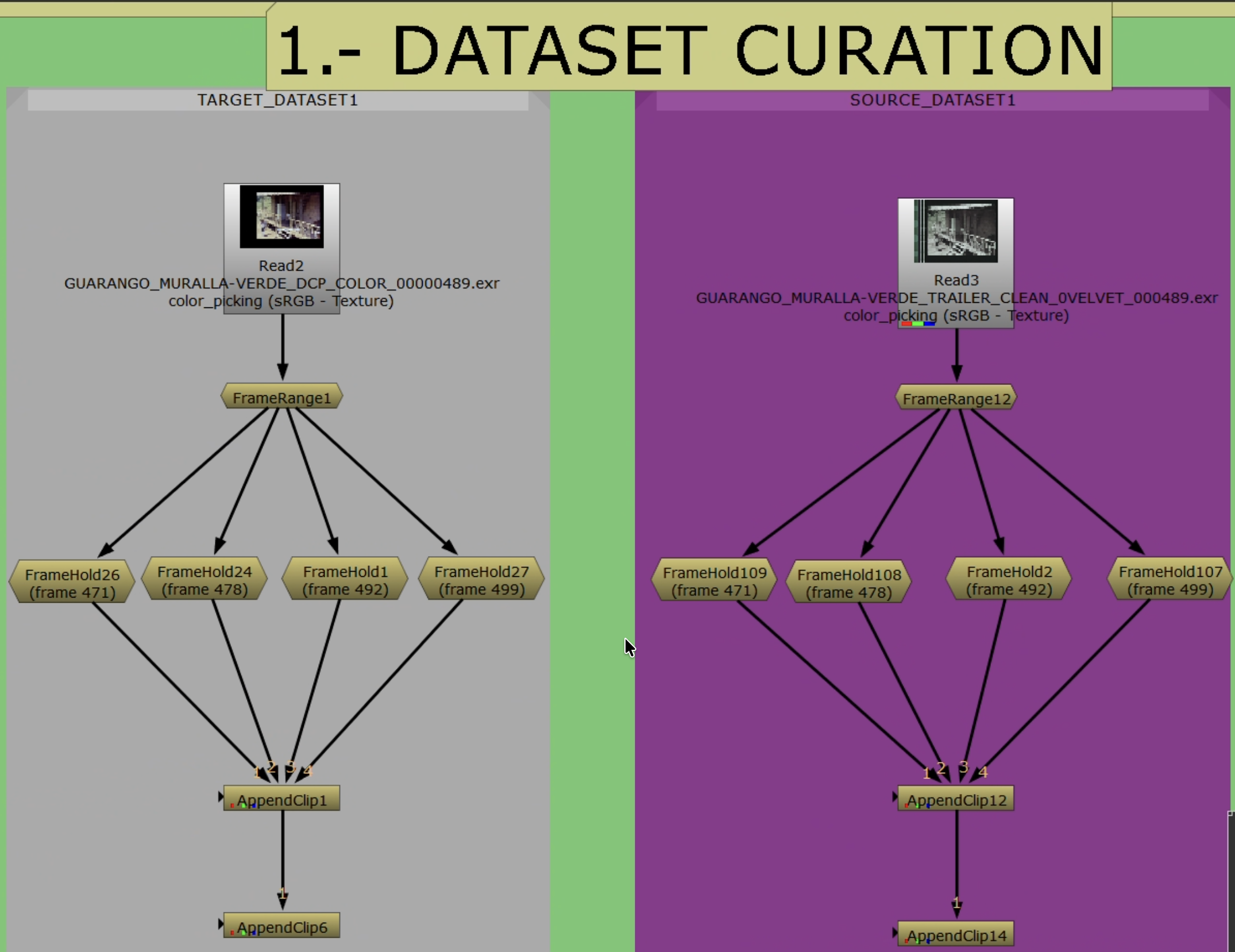 Dataset curation