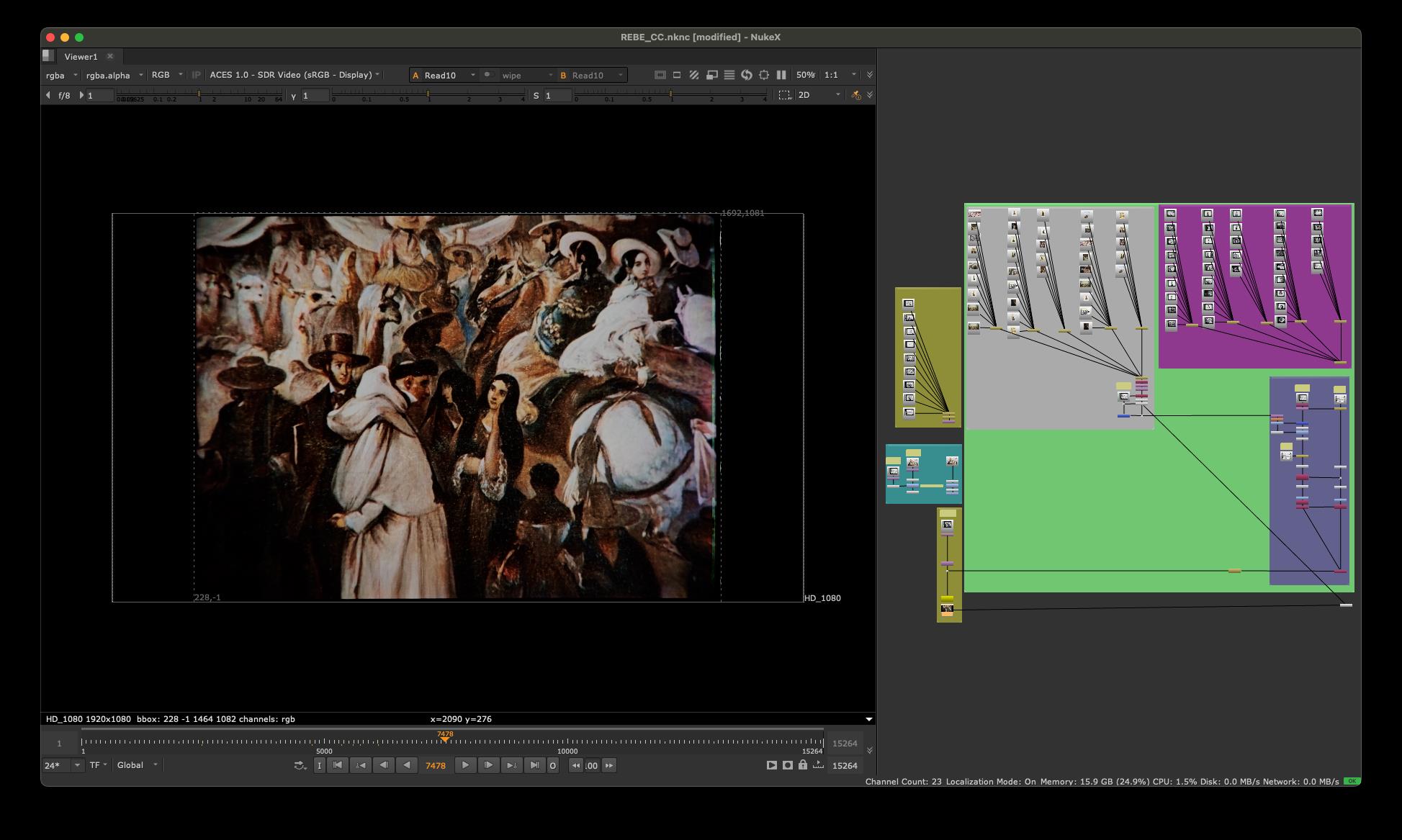 Rebelion de las Tapadas chroma recovery output